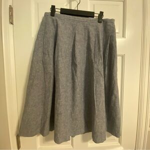 Uniqlo Elegant Light Blue Midi Women's Skirt